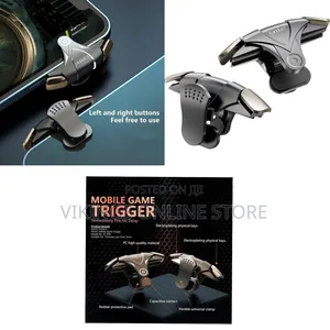 Earldom Ready to Use F09 One Pair Dual Fan Mobile Phone Gaming Trigger