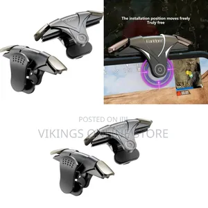 Earldom Ready to Use F09 One Pair Dual Fan Mobile Phone Gaming Trigger