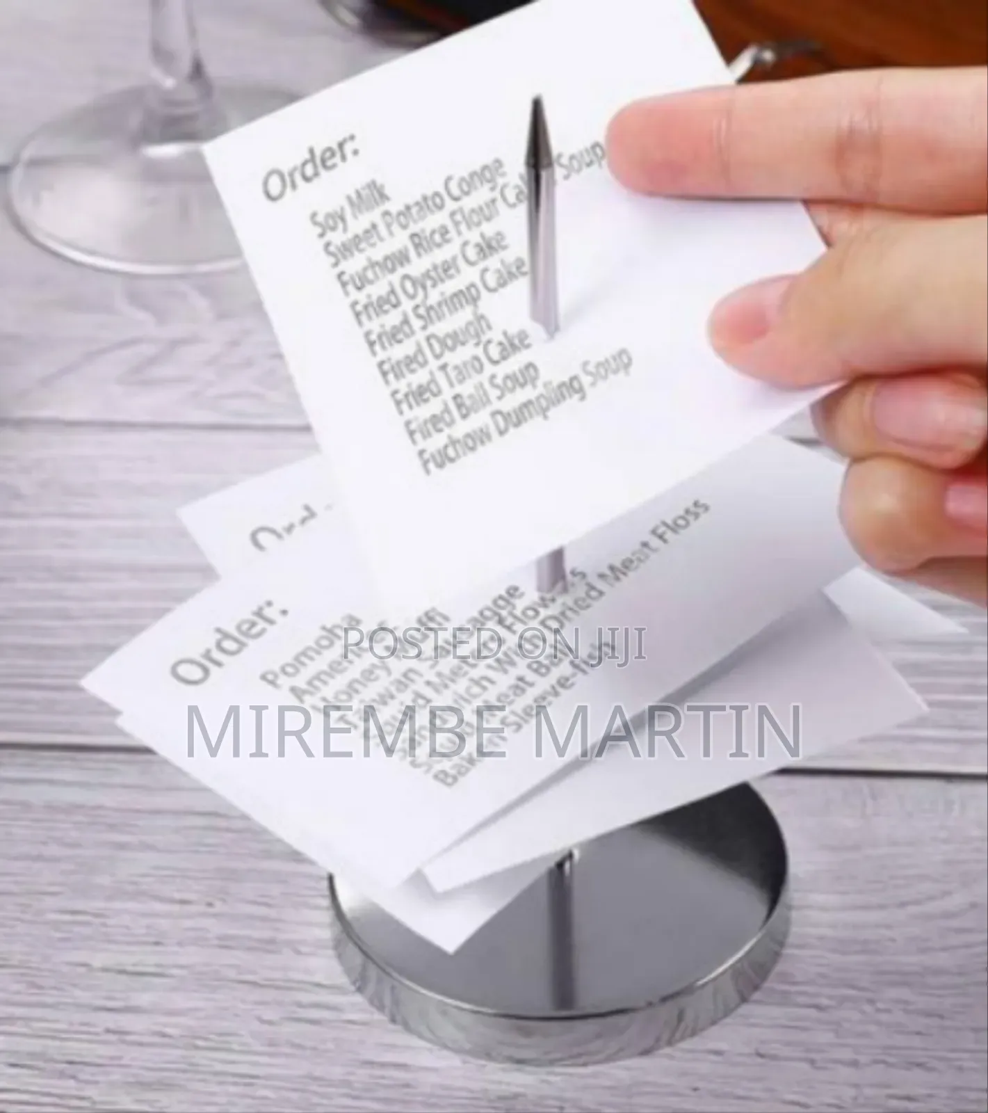 Receipt Holder Spike for Desk, Stainless Steel Ticket Stabber