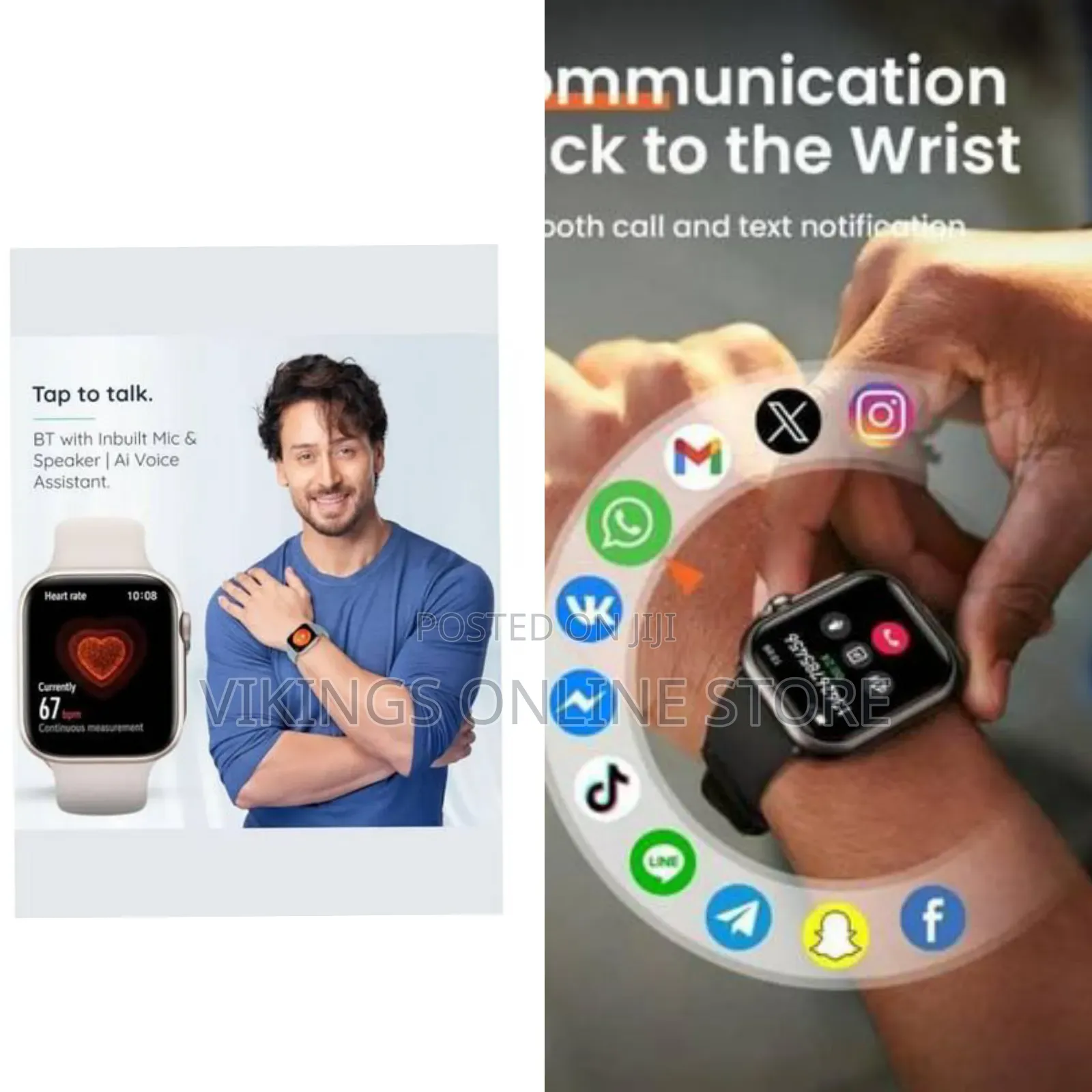 KW27 Max Series 10 Smartwatch by Keqiwear – Touchscreen Fitness