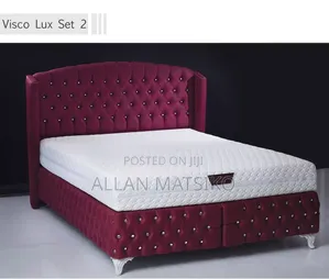 Modern Bed With Buttons