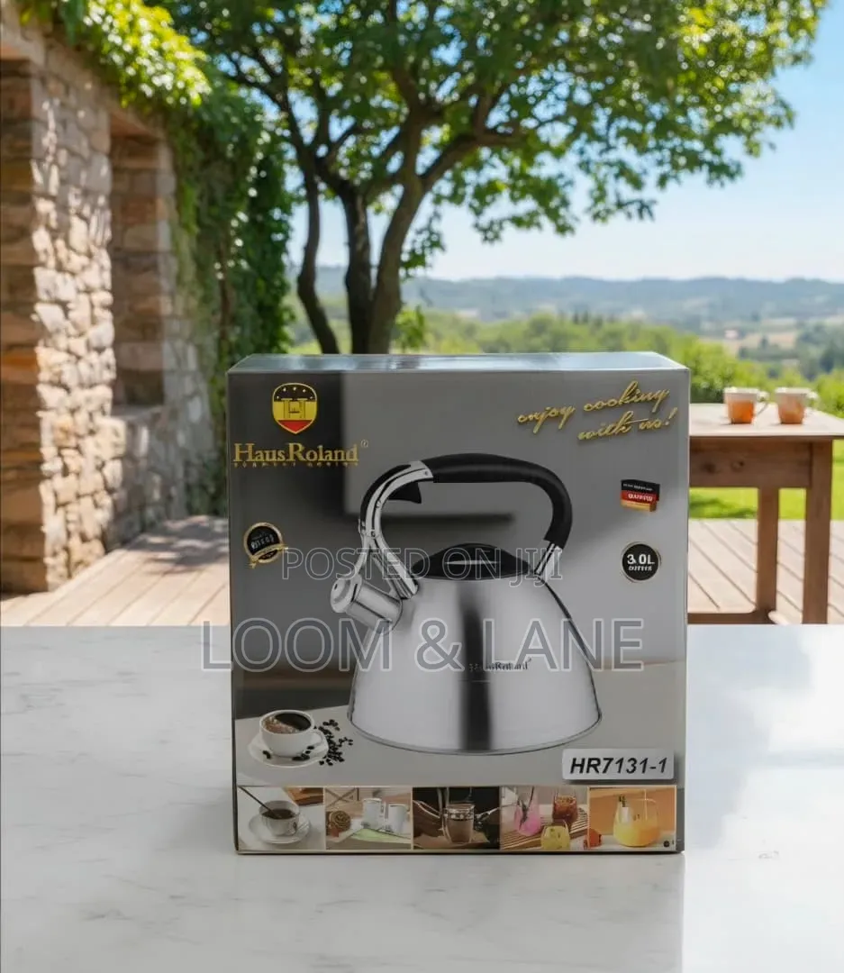 HausRoland 3.0L Stainless Steel Whistling Stovetop Kettle