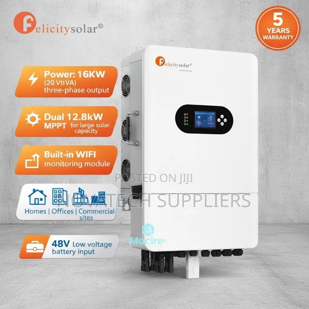 Brand New 16kVA Three Phase Felicity Solar Hybrid Inverter 800V DC
