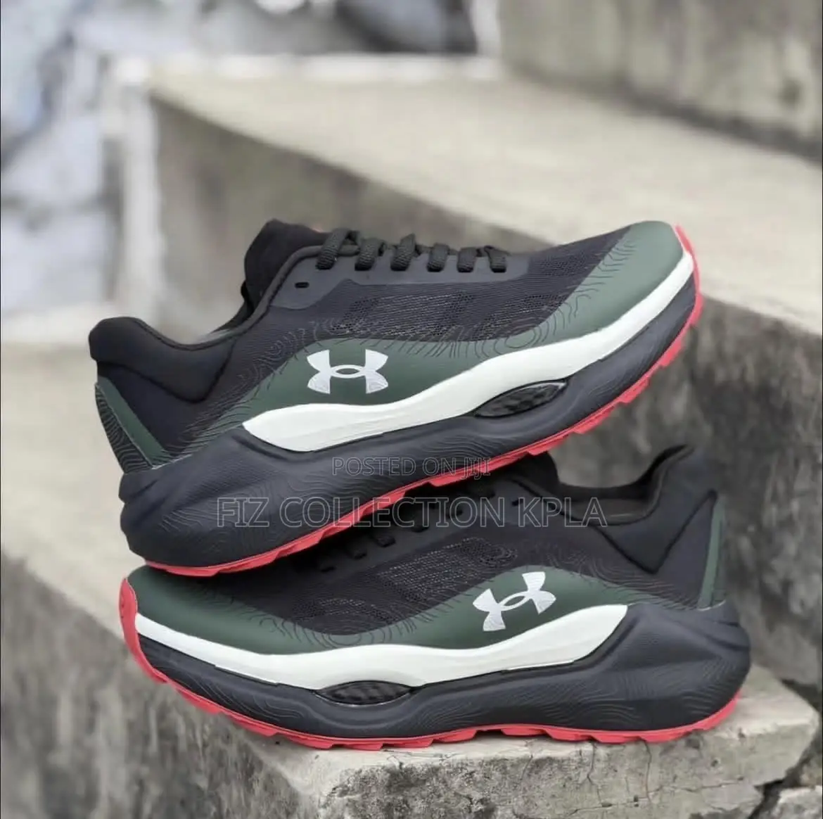Under Armour Black Olive Performance Sneaker