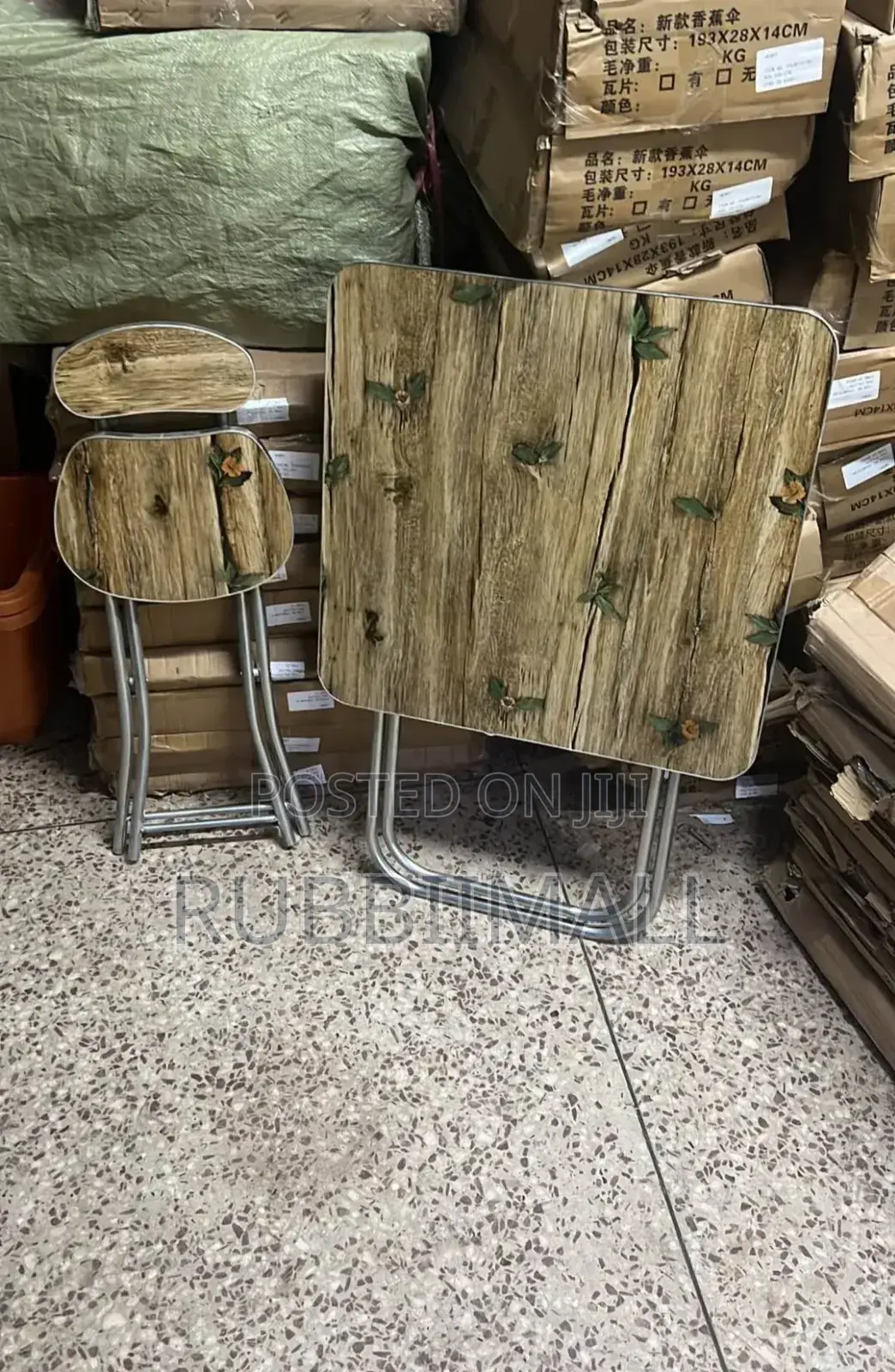 Foldable Reading Table and Chair Set