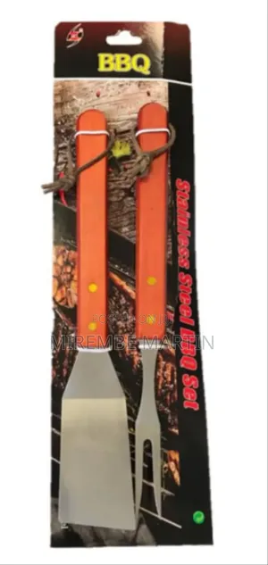 Metal BBQ Meat Craving Fork Spatula BBQ Set