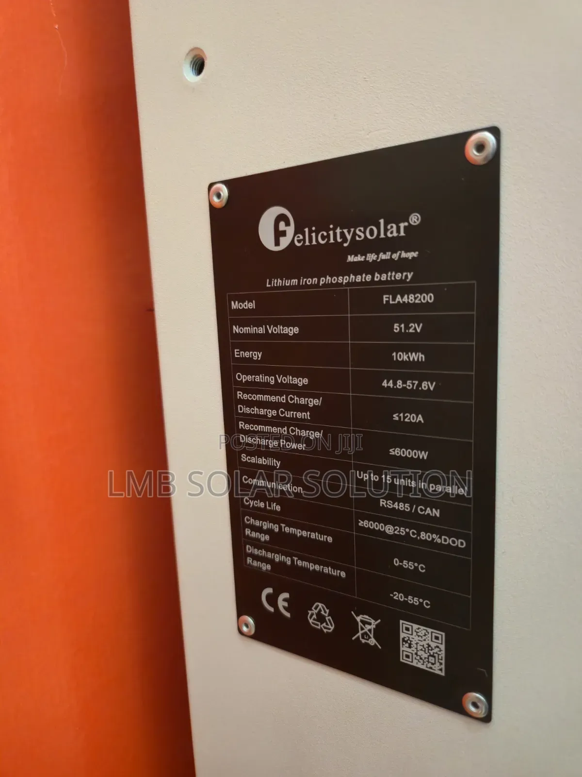 Felicity 10kwh Lithium Battery