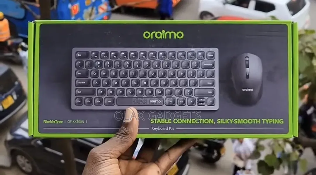Oraimo NimbleType Wireless Keyboard Mouse Kit - Silent Dual Mode Combo