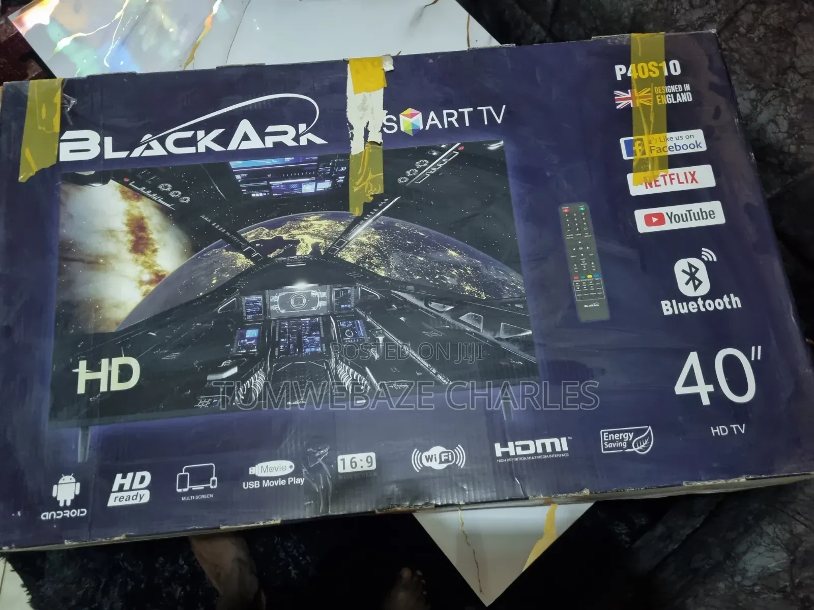 Black Ark 40 Inch Smart With Inbuilt Free to Air