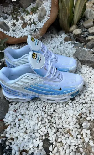 Nike Air Max Plus 3 White Blue Gradient Sneakers