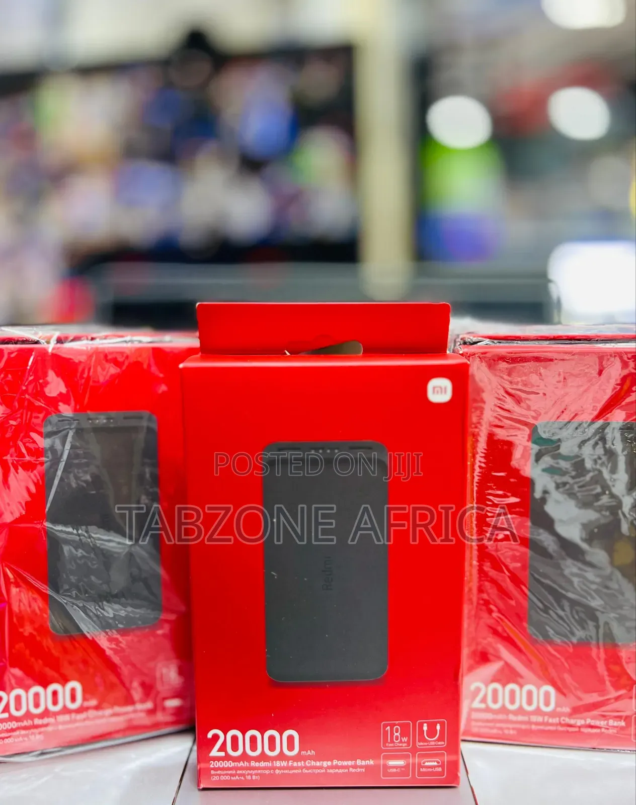 Original Redmi 20000mAh 18W Fast Charge Power Bank | Dual USB Output