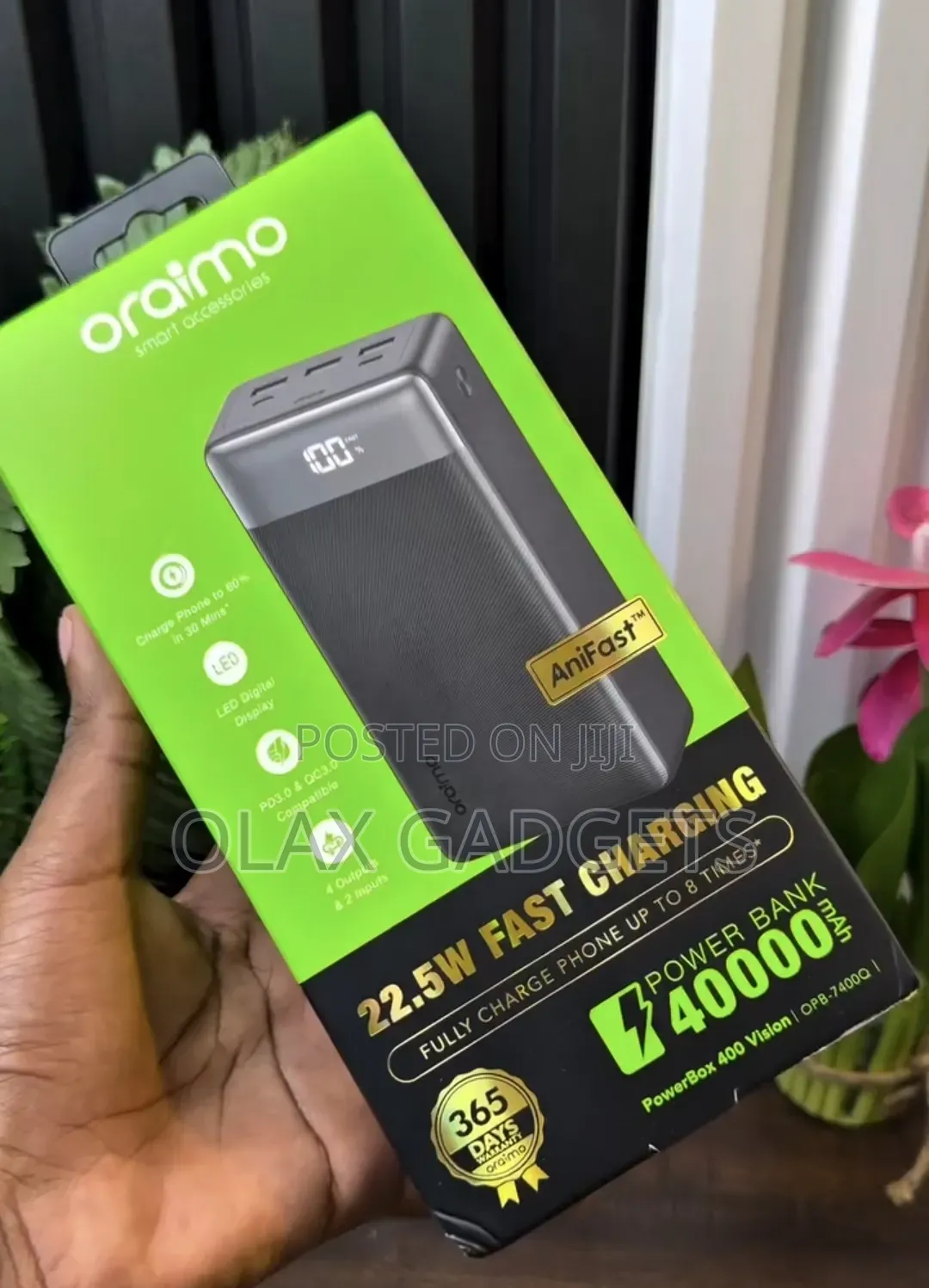 Brand New Oraimo 40000mAh Powerbank 22.5W Super Fast Charging