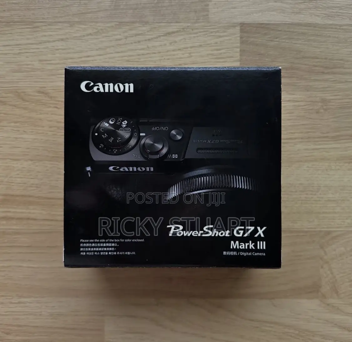 Canon PowerShot G7 X Mark III Digital Camera Box.