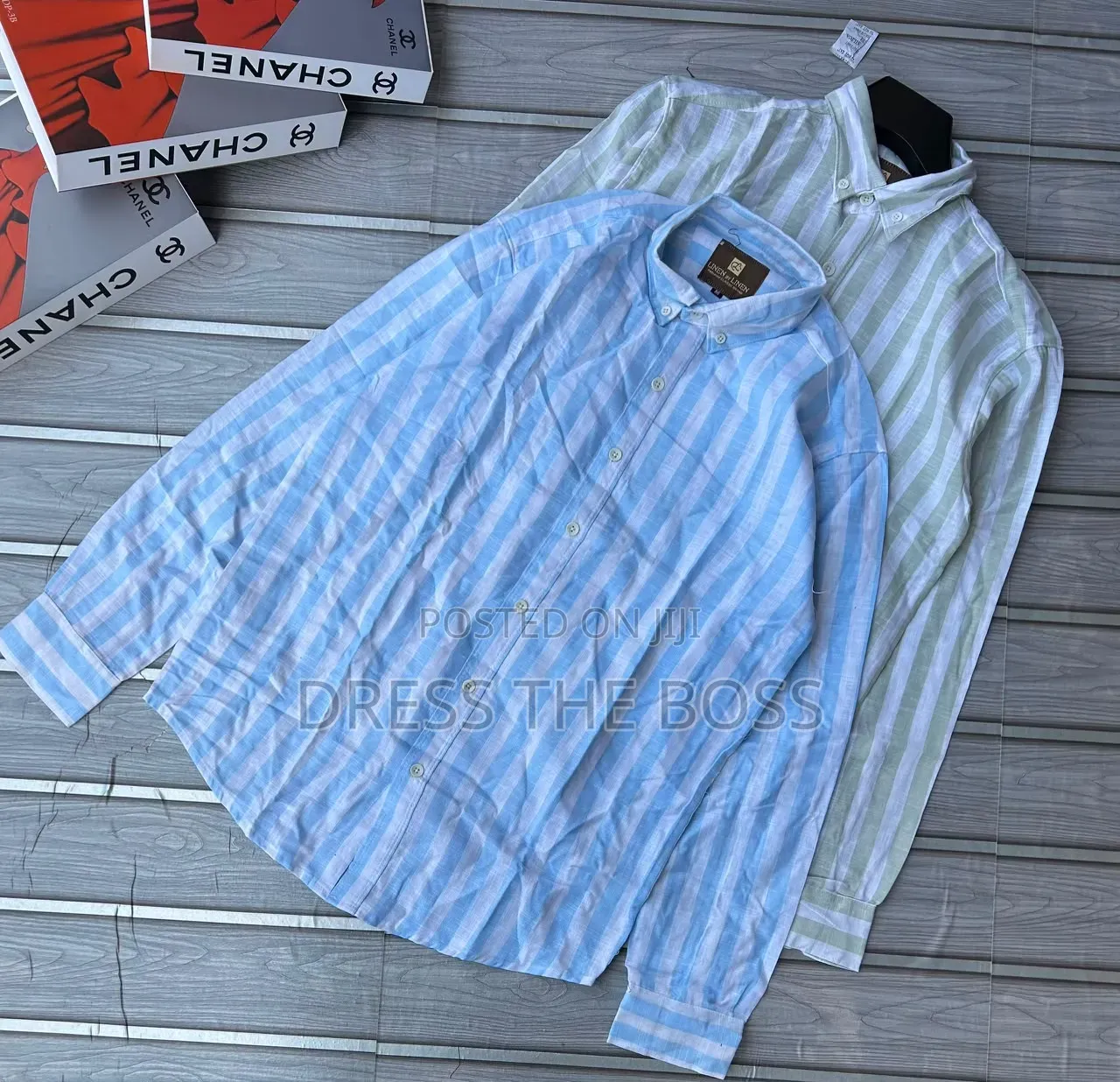 Premium Linen Shirts i.e Small and Big Stripes. Available in All Sizes