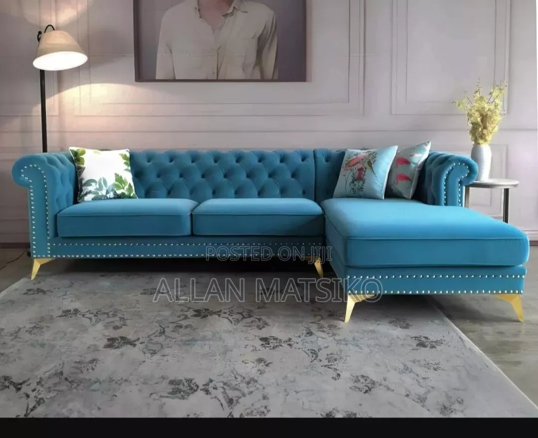 Six Seater L Shaped Sofa Set