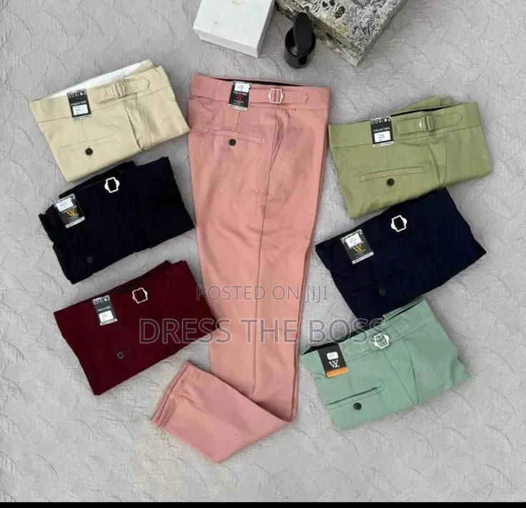 Beltless Pants Available in All Colours,from Size (30-38), Restocked.