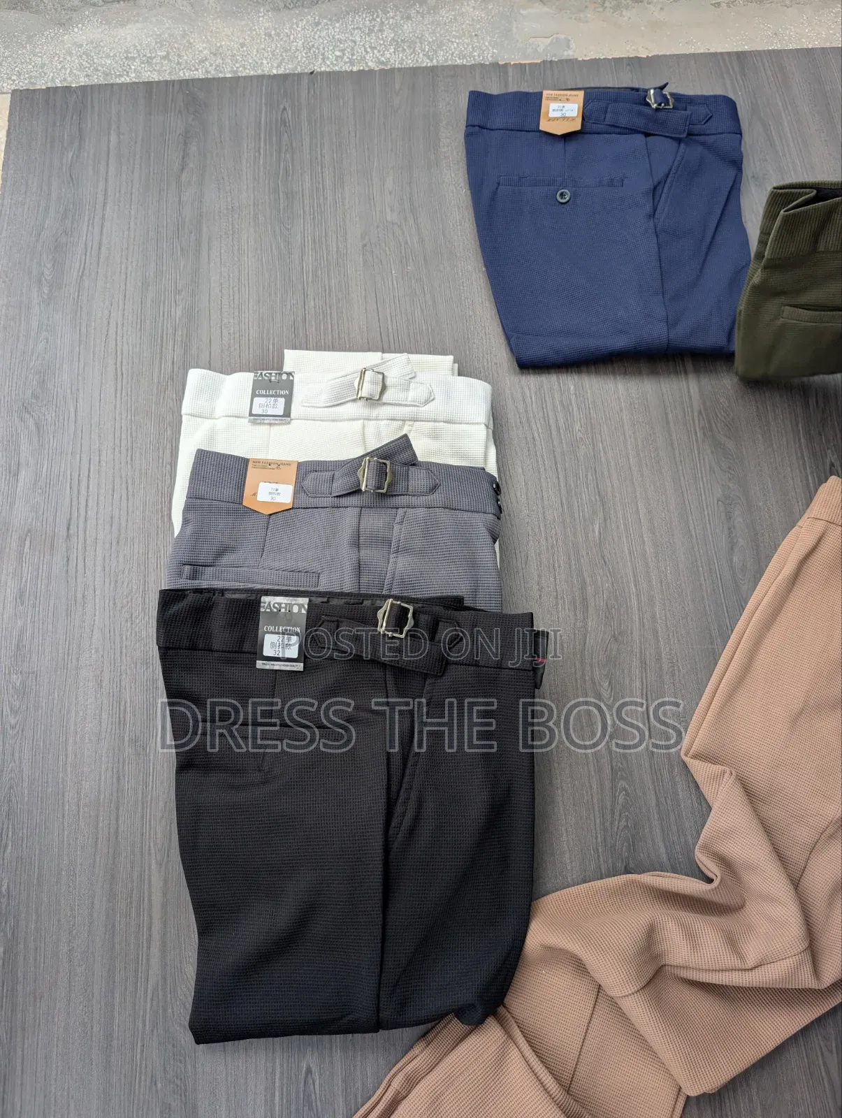 Beltless Pants Available in All Colours,from Size (30-38), Restocked.