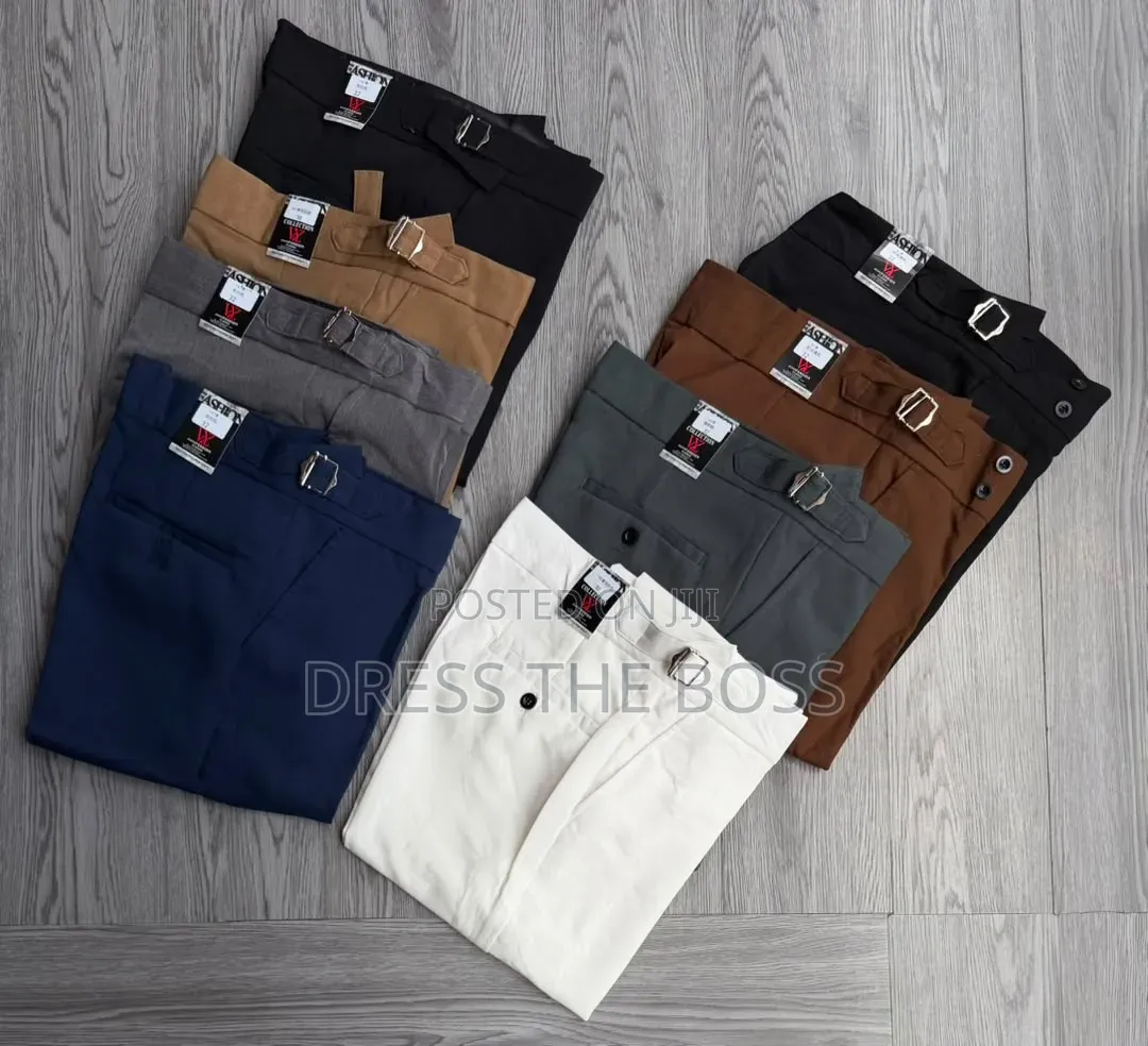 Beltless Pants Available in All Colours,from Size (30-38), Restocked.