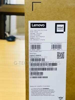 New Laptop Lenovo Legion 5i 32GB Intel Core Ultra 9 SSD 1T