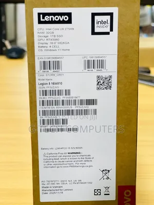 New Laptop Lenovo Legion 5i 32GB Intel Core Ultra 9 SSD 1T