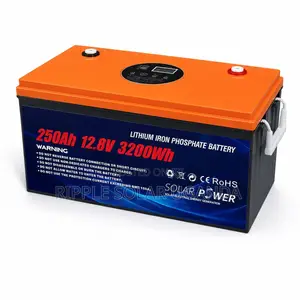 250Ah LiFePO4 Lithium Battery 3200Wh Solar Backup Battery 12V