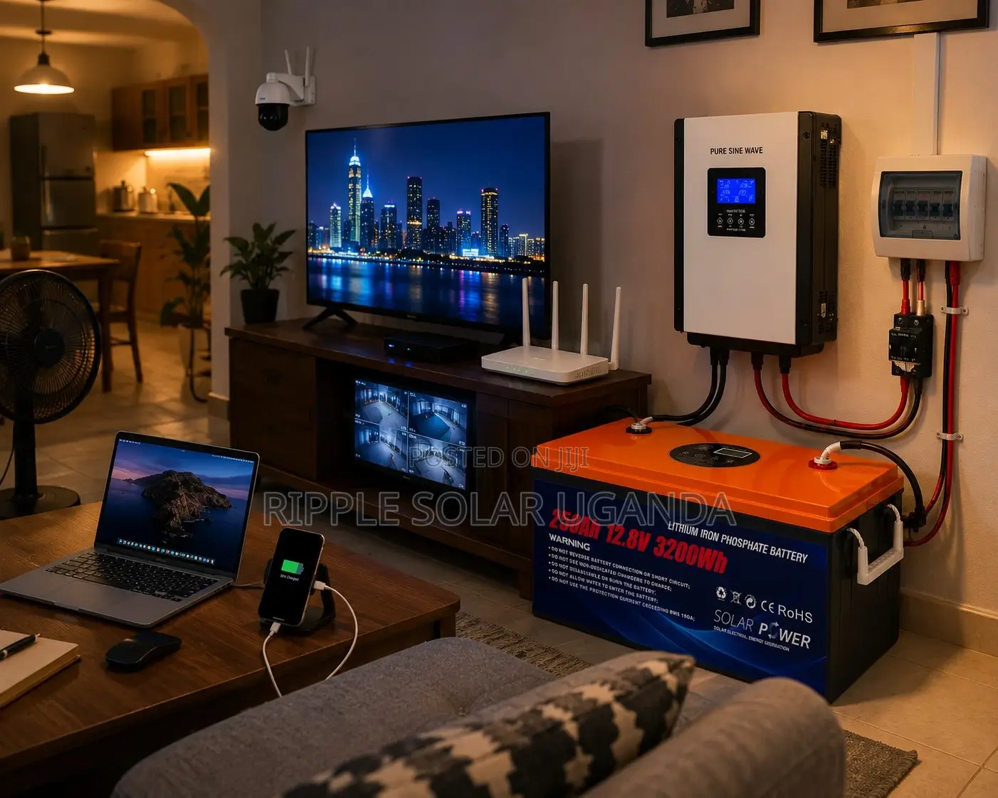 250Ah LiFePO4 Lithium Battery 3200Wh Solar Backup Battery 12V