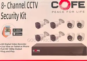 COFE Brand 8-Channel CCTV Security Ki