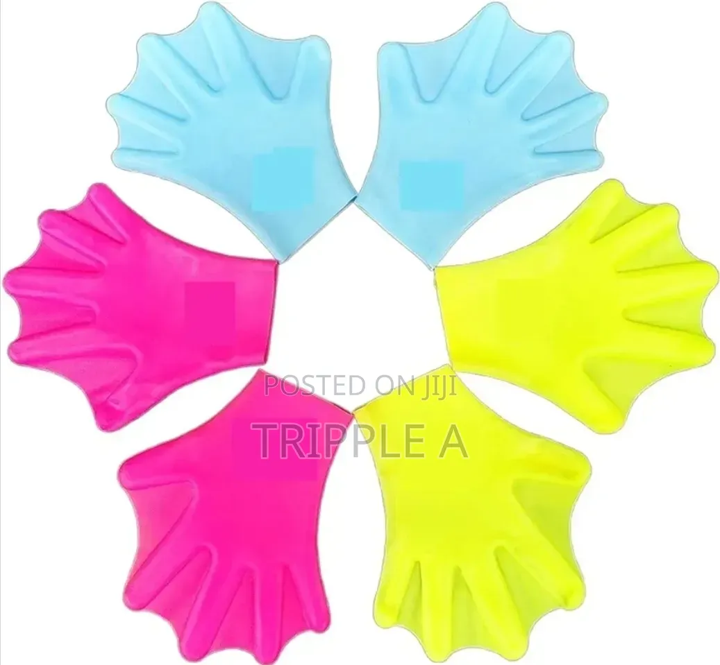 Silicone Webbed Swimming Gloves