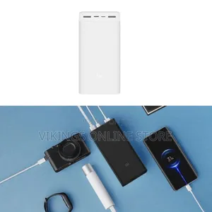 XIAOMI 30000mAh Power Bank, Ultra-High Capacity, Up to 3.6A USB-A