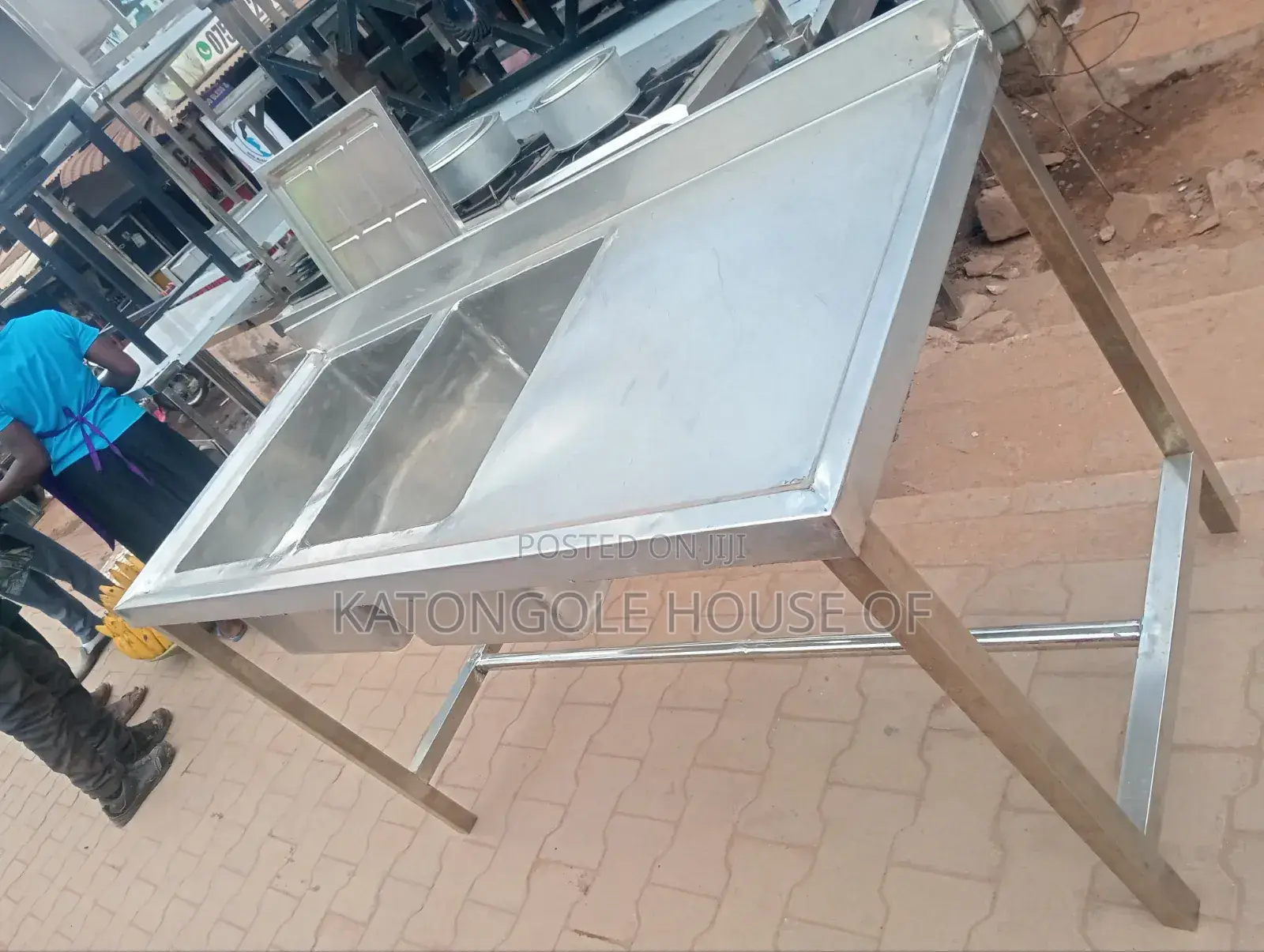 Stainless Commercial Sink Double