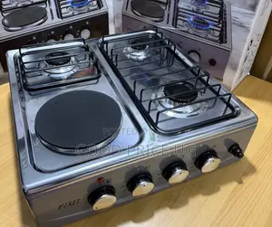 Pixel Hybrid Cooktop 3 Gas Burners and 1 Electric Hot Plate