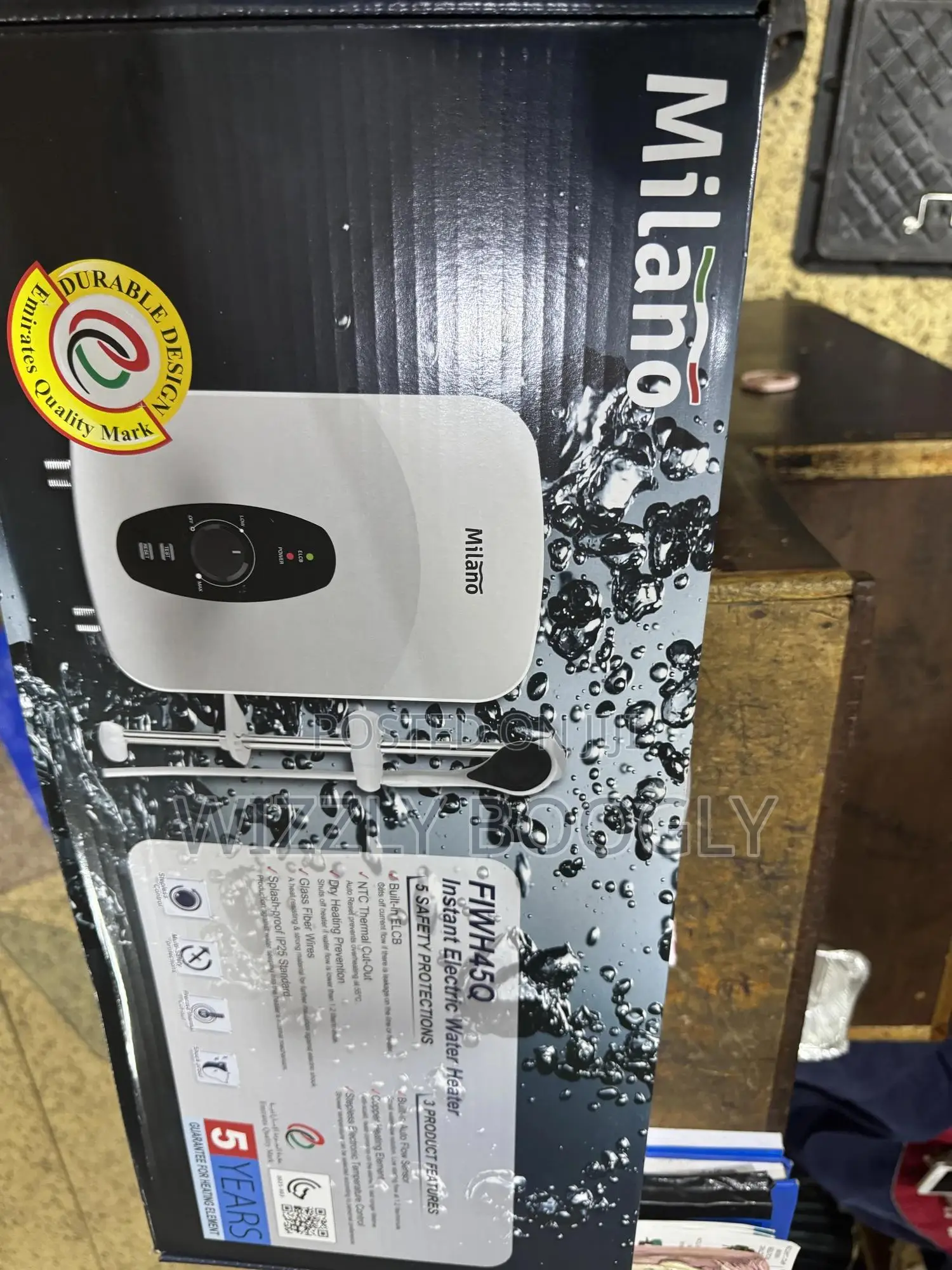 Milano Instant Water Heater With Italian Technology