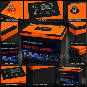 100Ah LiFePO4 Lithium Battery 1280Wh Solar Backup Battery 12V