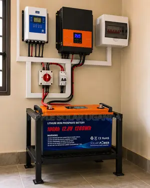 100Ah LiFePO4 Lithium Battery 1280Wh Solar Backup Battery 12V