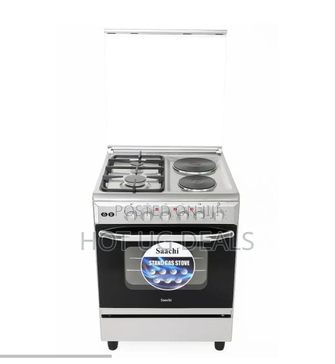Saachi 2 Gas + 2 Electric Plate/Cooker With Electric Oven (60X60cm)