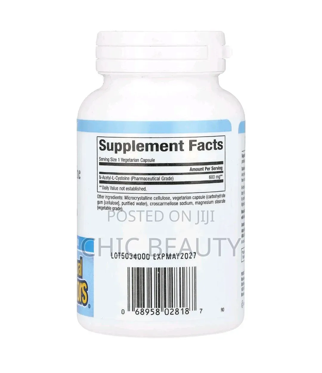 Natural Factors NAC N-Acettyl-L-Cysteine 600mg Glutathione 90 Veg Caps