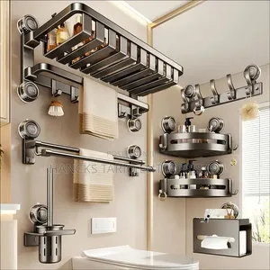 Gunmetal Grey Bathroom Accessories and Organizers