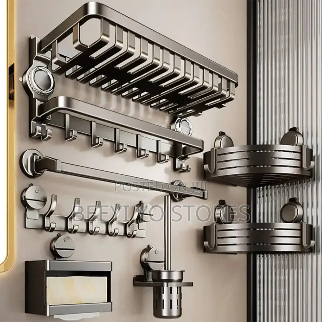 Gunmetal Grey Bathroom Accessories and Organizers