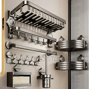 Gunmetal Grey Bathroom Accessories and Organizers