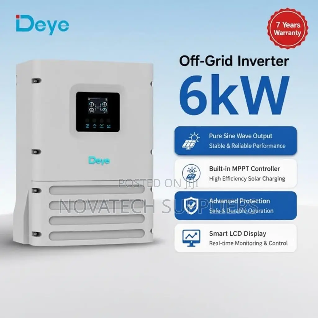 6kw Deye 6000W Hybrid Solar Inverter for Lithium Batteries