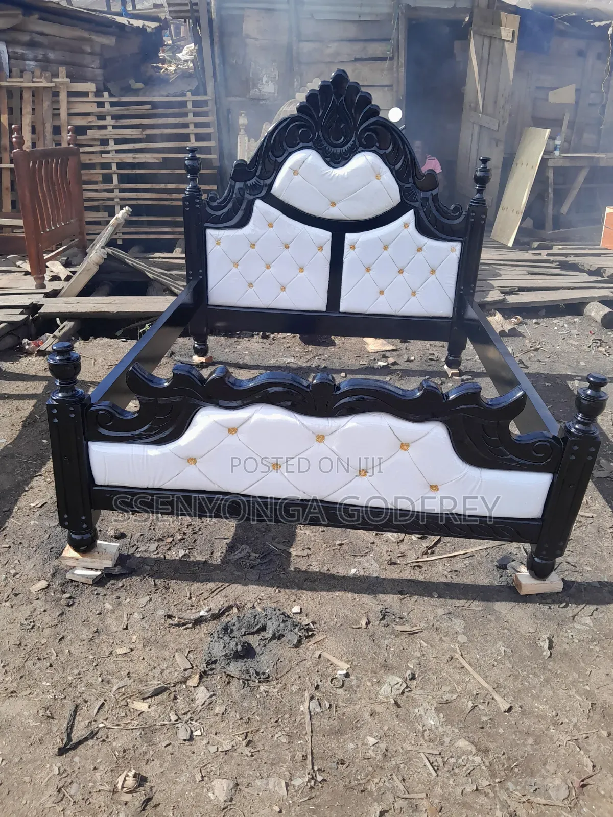 Black With Flame Bed White Beck 5by6 in Stripe Size