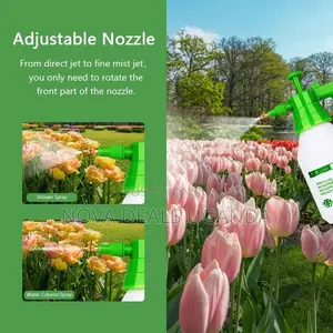 Garden Pump Sprayer, 34oz Hand-Held Pressure Sprayer Bottle for Lawn