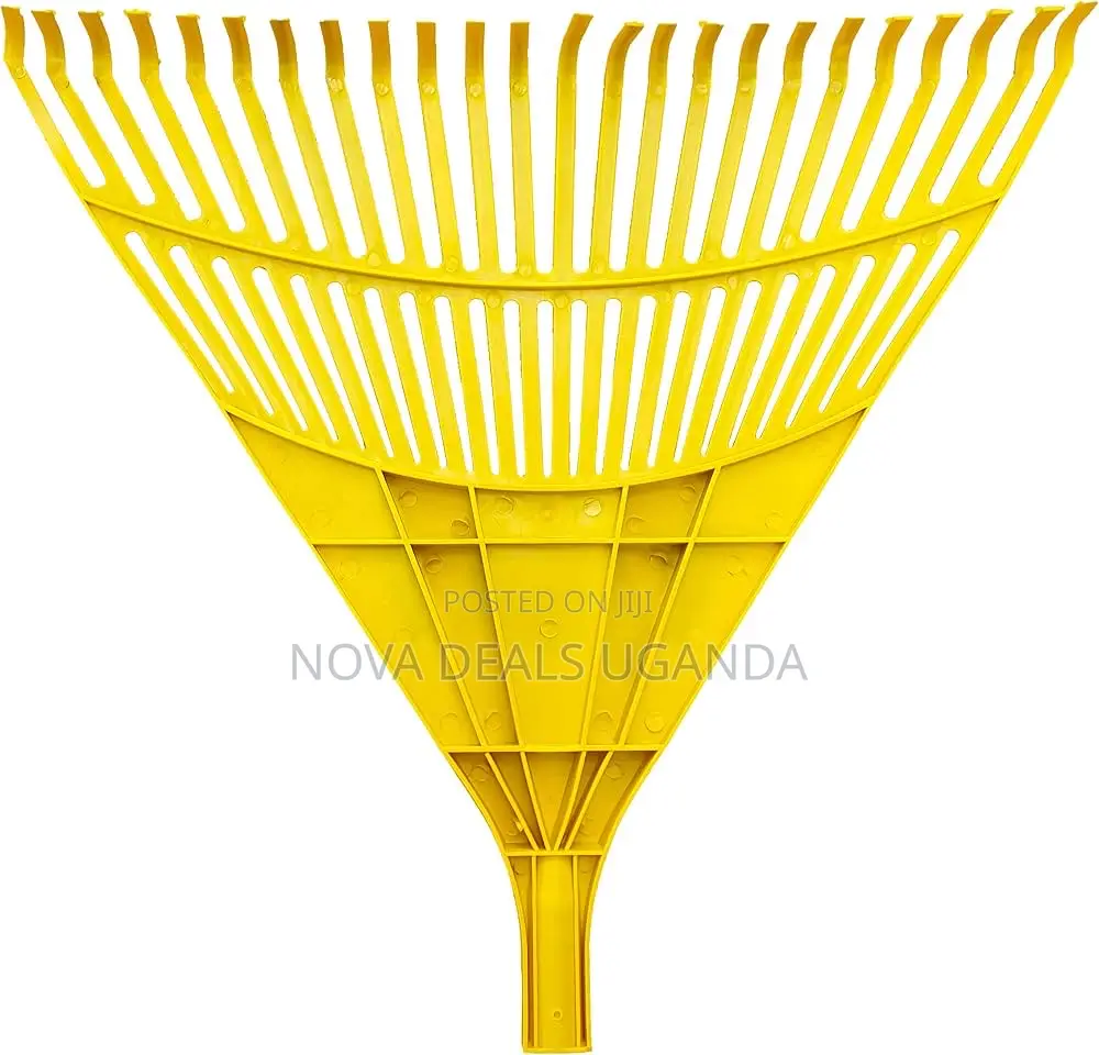 Garden Leaf Rake PVC/Wooden Handle 24 Teeth Garden Factory