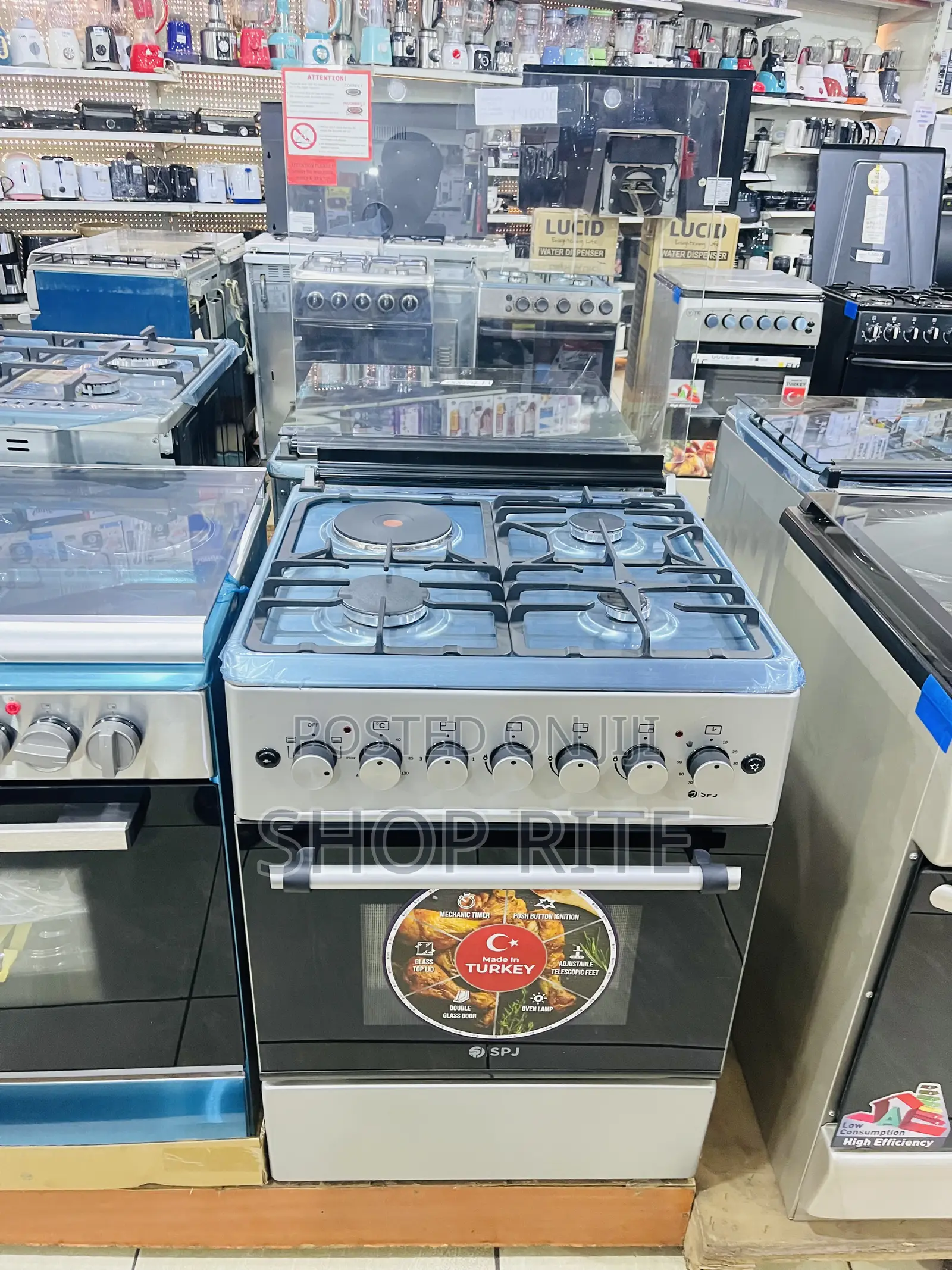 SPJ 3+1 Gas and Electric Cooker 60/60 Cm