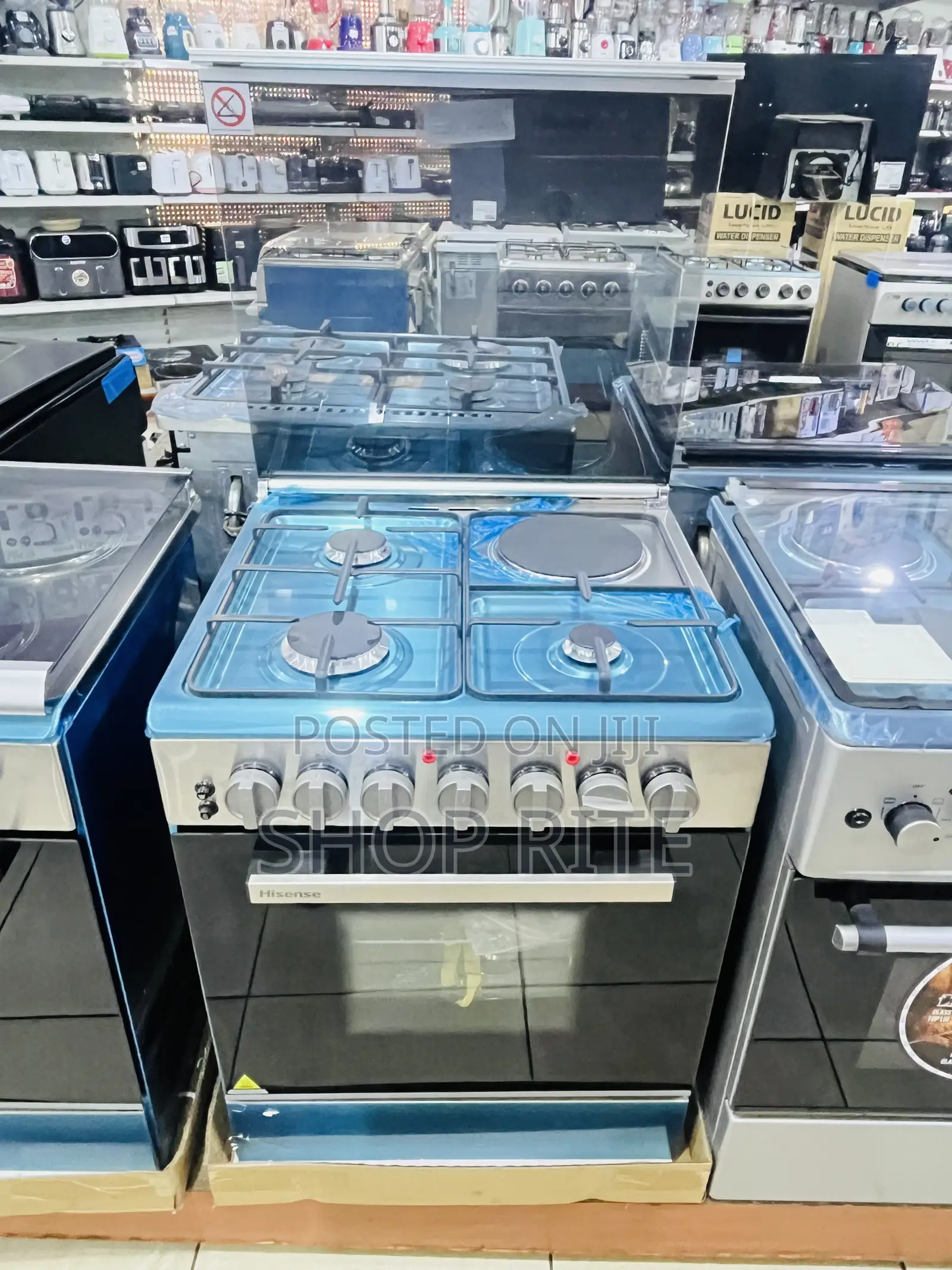 HISENSE 60/60cm 3+1 Gas and Electric Cooker 3 Yrs Warranty
