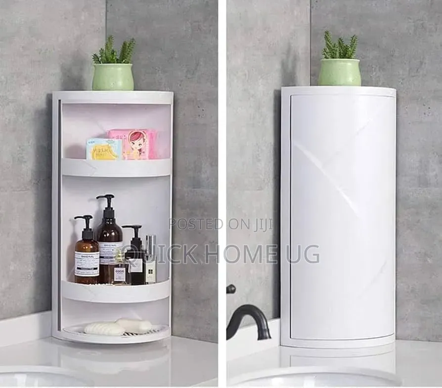 3-Tire Rotating Bathroom Corner Organizer, Multi-Functional Kitchen