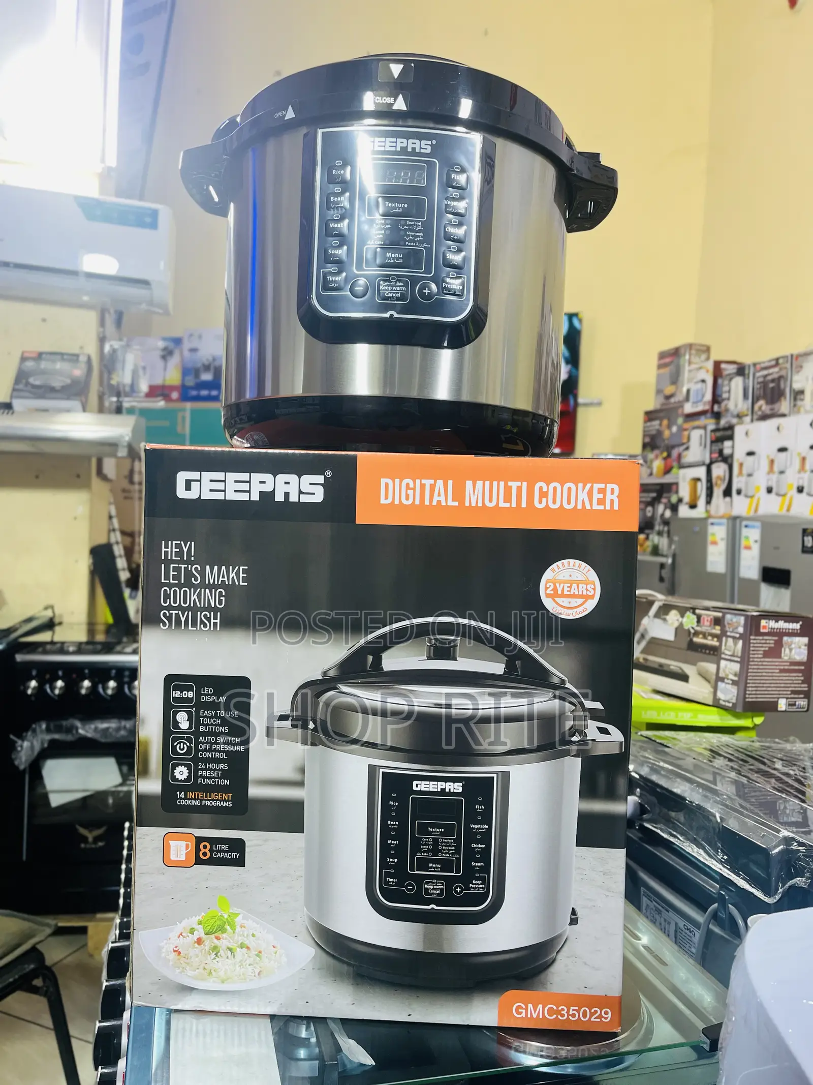 GEEPAS Electric Pressure Cooker 2 Yrs Warranty