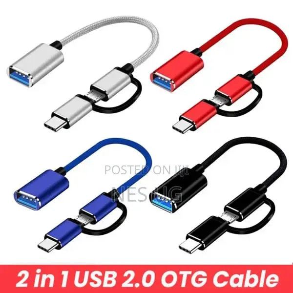 USB to Micro + Type-C Interface Otg Plug Play Multi Device Support