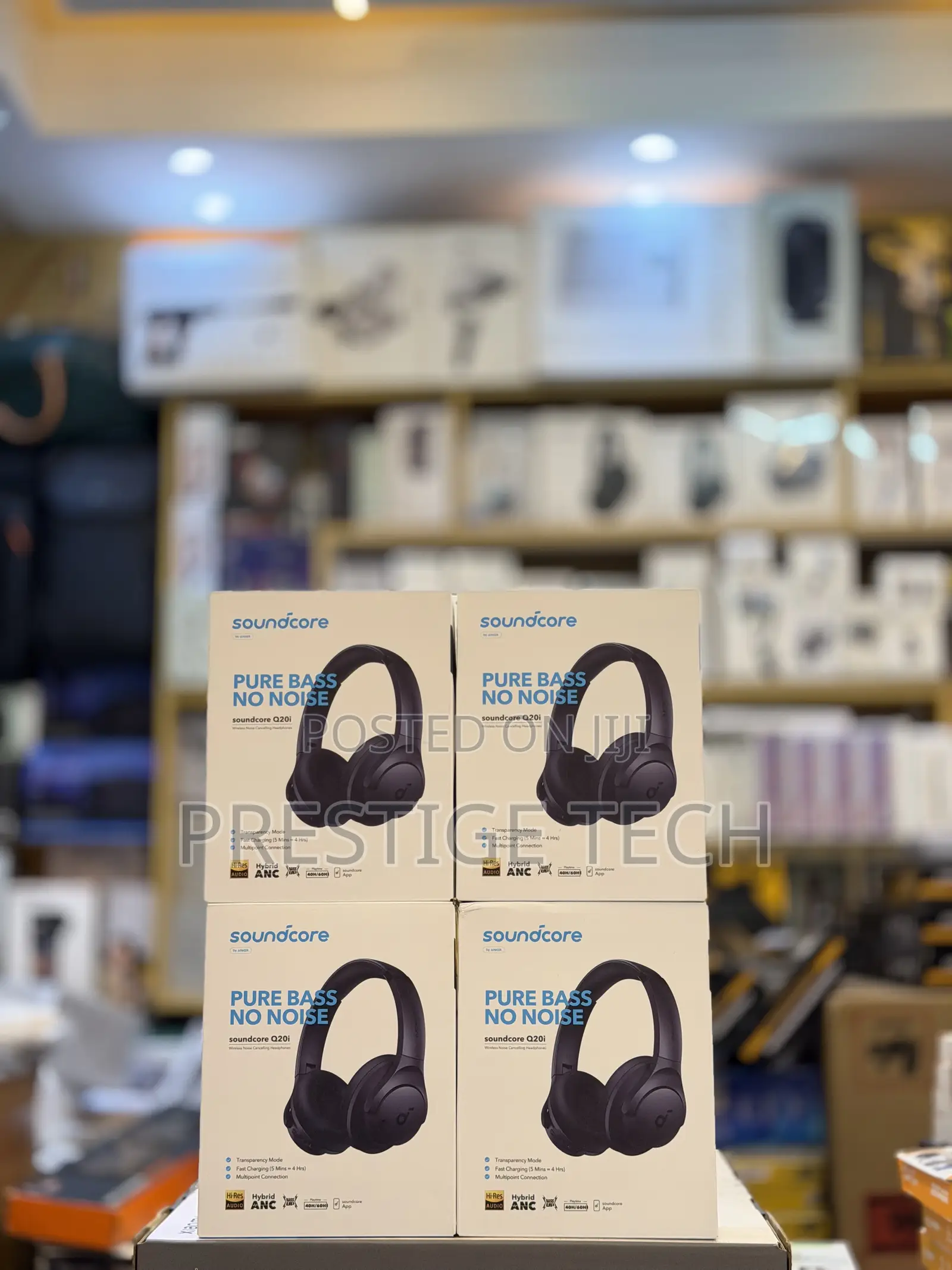 Anker Soundcore Q20i Hybrid Active Noise Cancelling Headphones 40Hours