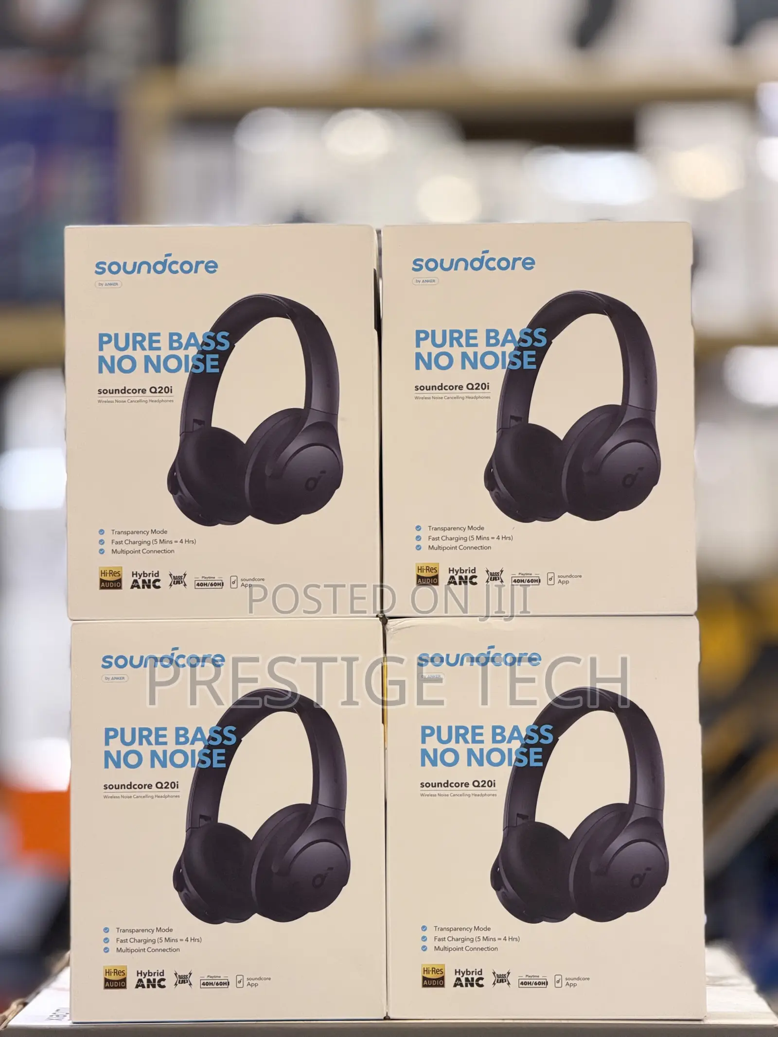 Anker Soundcore Q20i Hybrid Active Noise Cancelling Headphones 40Hours